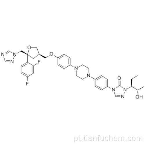 D-treo-Pentitol, 2,5-anidro-1,3,4-tridesoxi-2-C- (2,4-difluorofenil) -4 - [[4- [4- [4- [1 - [(1S , 2S) -1-etil-2-hidroxipropil] -1,5-di-hidro-5-oxo-4H-1,2,4- triazol-4-il] fenil] -1-piperazinil] fenoxi] metil] -1 - (1H-1,2,4-triazol-1-il) - CAS 171228-49-